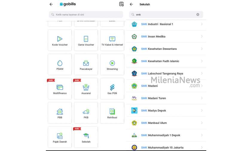 Bayar SPP dengan Gopay