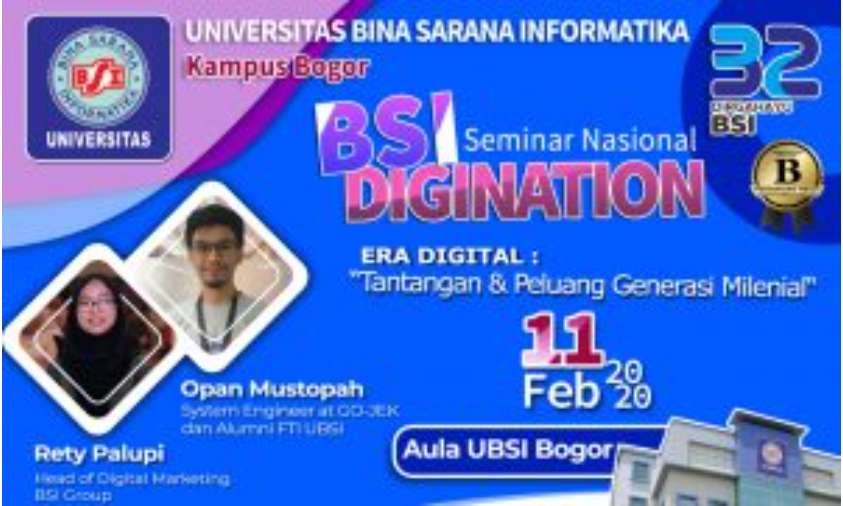 UBSI Akan Gelar Seminar Digital, Guna Mengedukasi Generasi Milenial Tentang Teknologi