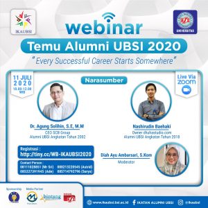 Ikatan Alumni Kampus UBSI Siap Gelar Webinar