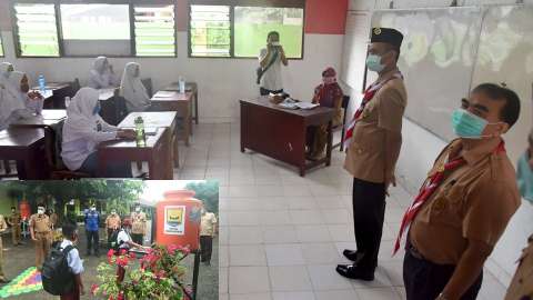 Kelas tatap muka sekolah di pariaman dibuka kembali