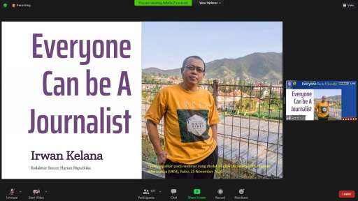 Irwan Kelana, Bagi Tips Jadi Jurnalis Sejak Dini