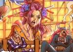 Spoiler Manga One Piece Chapter 1005, Robin vs Black Maria