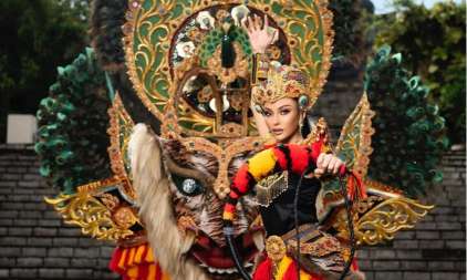Gunakan Karya Anak Bangsa Bertema Reyog Ponorogo, Finalis Miss Grand Indonesia 2022 Tuai Pujian