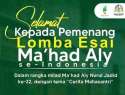 Mahasantri Ma’had Aly Babussalam Raih Juara Ke-1 Lomba Essay Nasional