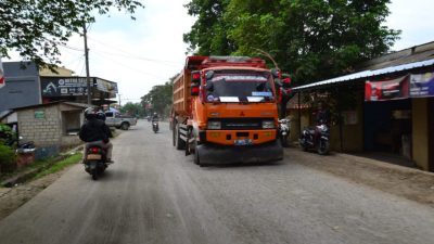 Salah satu jenis kendaraan yang di larang melintas pada mudik lebaran 2023