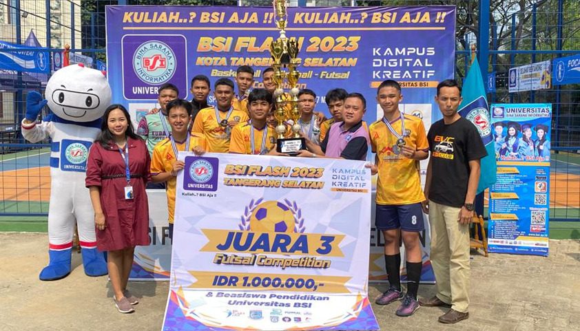SMAN 22 Kab Tangerang Menjadi Juara 3 Cabor Futsal BSI Flash 2023