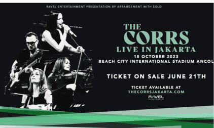 Flyer konser The Corrs di Indonesia pada bulan Oktober mendatang