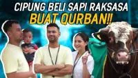 Rayyanza Beli Sapi Kurban dengan Uang Sendiri