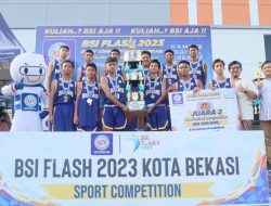 SMKN 1 Bekasi Raih Juara 2 Cabor Basket BSI Flash 2023
