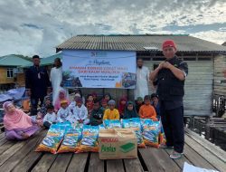 BMH Salurkan Sembako Hingga ke Pulau Kecil di Lingga yang Butuh Genset dan Perahu Sekolah