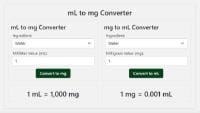 Mengubah mL Menjadi mg