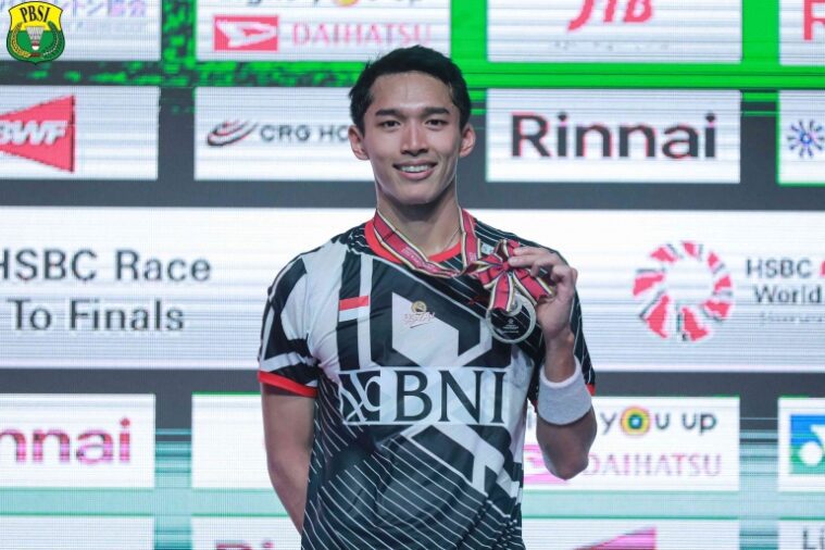 Jonathan Christie, Tunggal Putra yang naik peringkat posisi 5