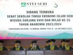 STEI SEBI Mewisuda 254 Lulusan di Tahun Perak