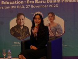 Puteri Indonesia Ajak Peserta Seminar Universitas BSI  Cintai Lingkungan Lewat Green Intellectual