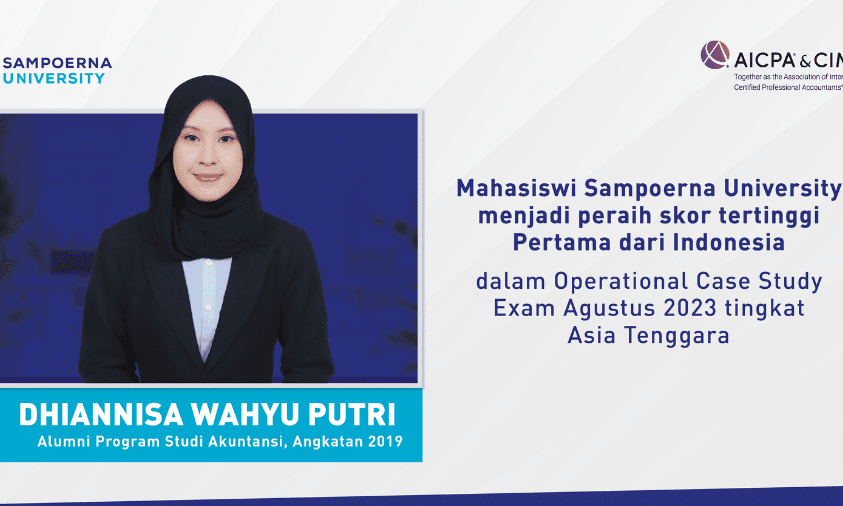 Mahasiswa Akuntansi penerima penghargaan skor tertinggi di Asia Tenggara