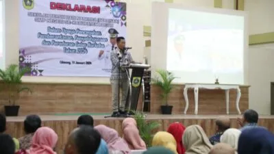 Plt Bupati Bogor Asmawa Tosepu Dalam deklerasi Narkoba di lingkungan sekolah