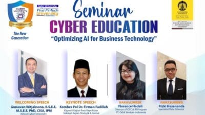 Cyber University Akan Gelar Seminar Cyber Education, Hadirkan Materi Tentang AI
