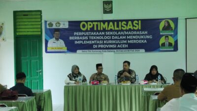 Kemenag Sabang Gelar Bimtek Pengelolaan Perpustakaan Sekolah