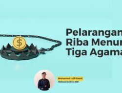 Pelarangan Riba menurut tiga Agama