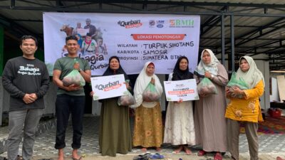 Qurban BMH Sumut Hadirkan Kebahagiaan di Samosir