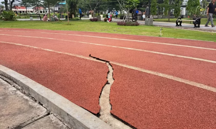 Kerusakan alun-alun kota Bogor
