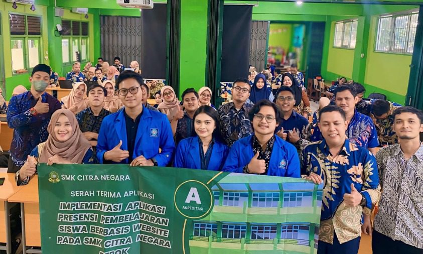 Punya Kepekaan Sosial Tinggi, Mahasiswa Universitas BSI Hibahkan Aplikasi e-Presensi Untuk Sekolah di Depok