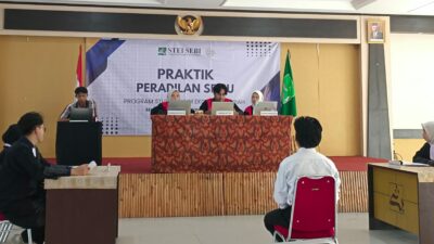 Mahasiswa HES STEI SEBI Gelar  Praktik Peradilan Semu Sesi 2