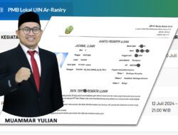 Penting! Cetak Kartu Ujian PMB Lokal 2024 UIN Ar-Raniry Mulai 16 Juli 2024