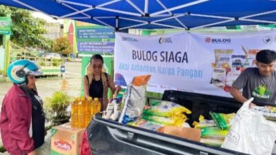 Antusias Warga Masyarakat Pada Saat Mengujungi Bulog Siaga Papua