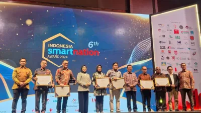 Citiasia suskes gelar ajang penghargaan Indonesia Smart Nation 2024 guna mendorong inovasi yang lebih cerdas dan berkelanjutan serta mewujudkan visi Indonesia Emas 2045 di ICE BSD pada kamis (8/8). (Foto: NIkita/Milenianews)