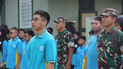 Gelar LDKS, SMP-SMA Embun Pagi Islamic School Tumbuhkan Jiwa Kepemimpinan Bersama Rindam Jaya