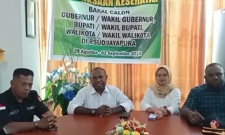 Pemeriksaan Kesehatan Paslon Bupati Sarmi