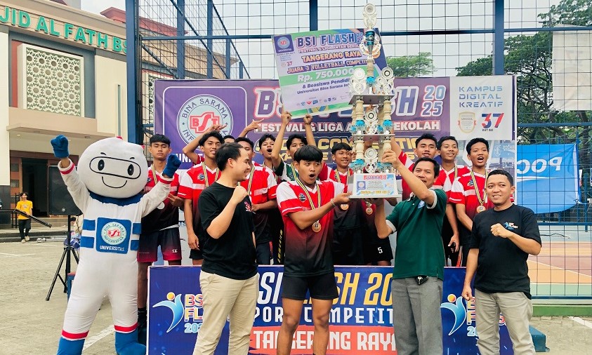 SMAN 13 Kab. Tangerang Sukses Rebut Juara 3 Voli di BSI FLASH 2025 Tangerang Raya