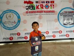 Siswa KB-TK Prestasi Global-Depok   Raih Emas Lomba Robotik 10Th Kontes Robot Nusantara (KRON) 2024