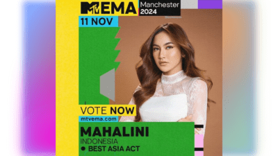 Mahalini di Nominasi MTV EMA 2024
