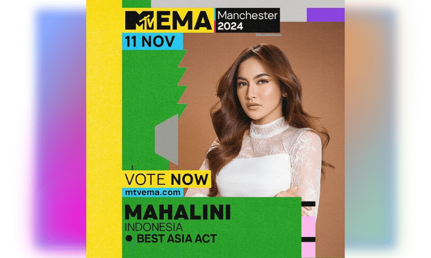 Mahalini di Nominasi MTV EMA 2024