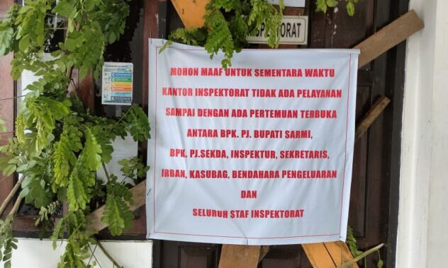 Pemalangan Kantor Inspektorat Kabupaten Sarmi.