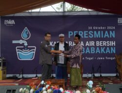 Atasi Problem Air Bersih, BWA Resmikan Proyek Wakaf Sarana Air Bersih di Kampung Babakan, Tegal