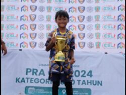 Siswa SD Prestasi Global-Depok  Juara Pra Champion Soccer League, PCC