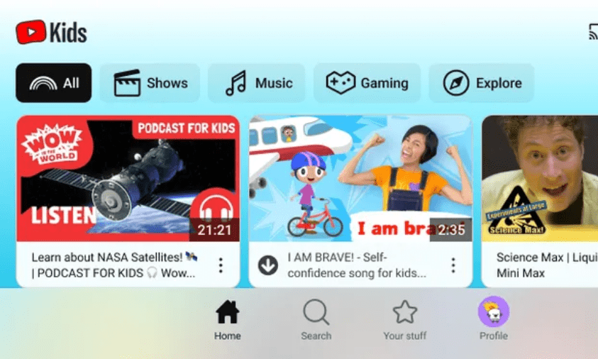 Pembaruan Youtube kids