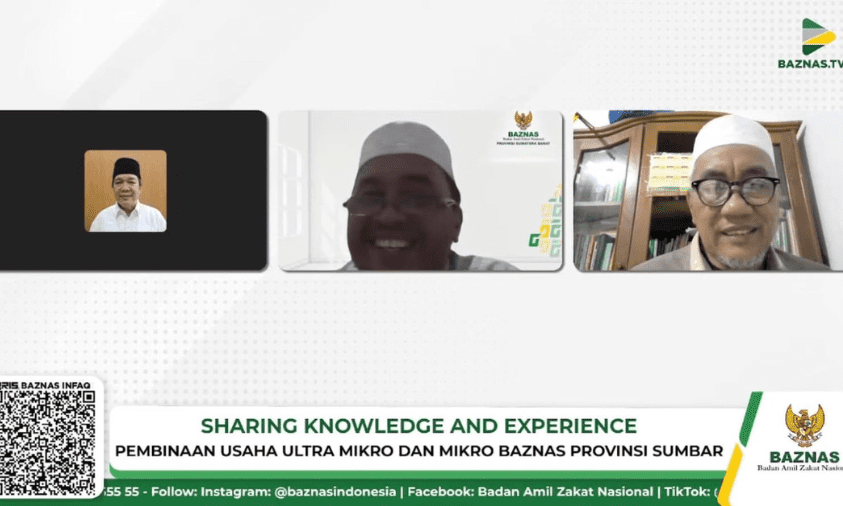 BAZNAS Sumatera Barat (Sumbar) lakukan sharing season bersama pembina usaha Ultra Mikro dan Mikro Baznas Sumbar guna lakukan program pemberdayaan Ekonomi pada Selasa (14/1).