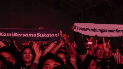 Tingkatkan kesadaran krisis Iklim, IKLIM gelar sonic/panic 2025 pada sabtu (22/2) lalu.