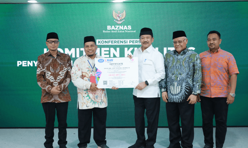 Baznas raih sertifikat ISO