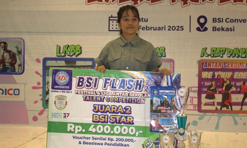 Raih Mimpi, Tak Kenal Puas! Mega Lerviana Juara 2 di BSI Star 2025