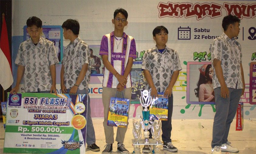 Gemilang di BSI Flash 2025 SMAN 2 Cianjur A Ciptakan Sejarah dengan Juara 3 E-Sport