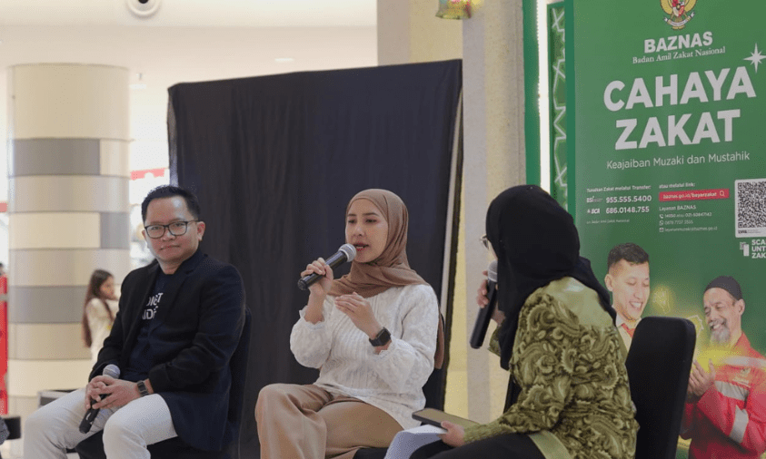 BAZNAS bersama MNC Sekuritas gelar Talkshow bertajuk Bincang Seputar Investasi Syariah di Cibinong City Mall, Sabtu (15/3).