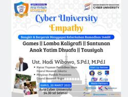 Cyber University Empathy, Momen Berbagi Keberkahan Ramadan Bersama Anak Yatim Dhuafa