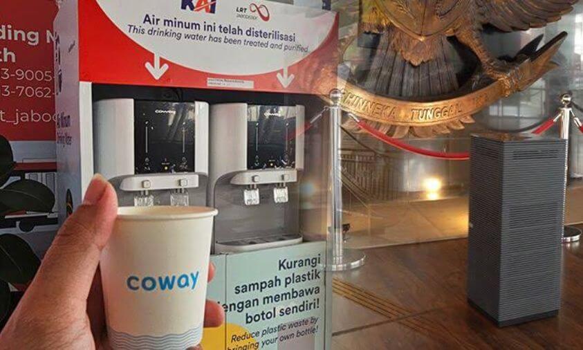 Coway Dukung KAI Untuk Penyediaan Pusat Isi Ulang Air Minum di Stasiun
