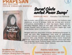 Buku Baru Penyair  “Sembahyang Rumputan”
