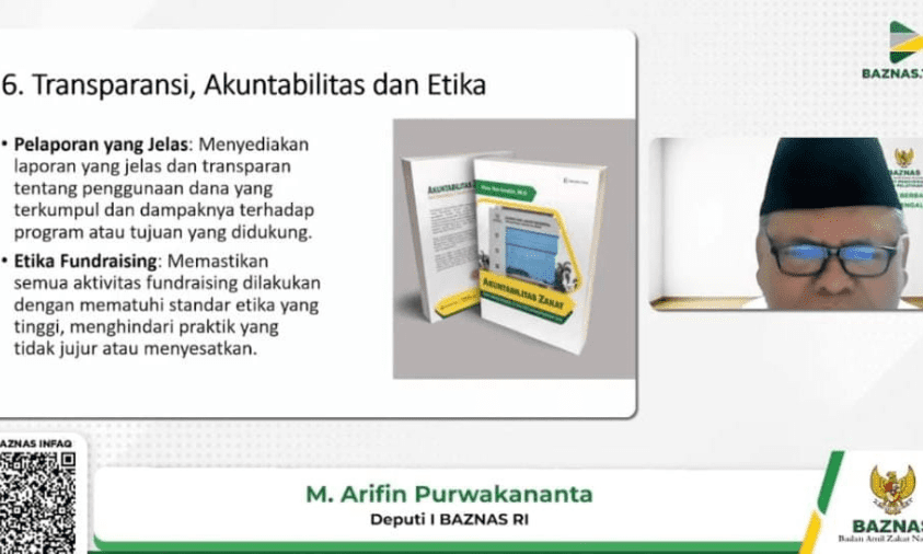 Arifin Purwakananta jelaskan tantangan hingga transparansi pengelolaan ZIS di Pengajian Selasa bertajuk Strategi Fundraising pada Selasa (22/4).